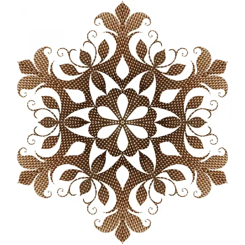 Ziemassvētku dekori logam - eleganta, zeltaina sniegpārsla