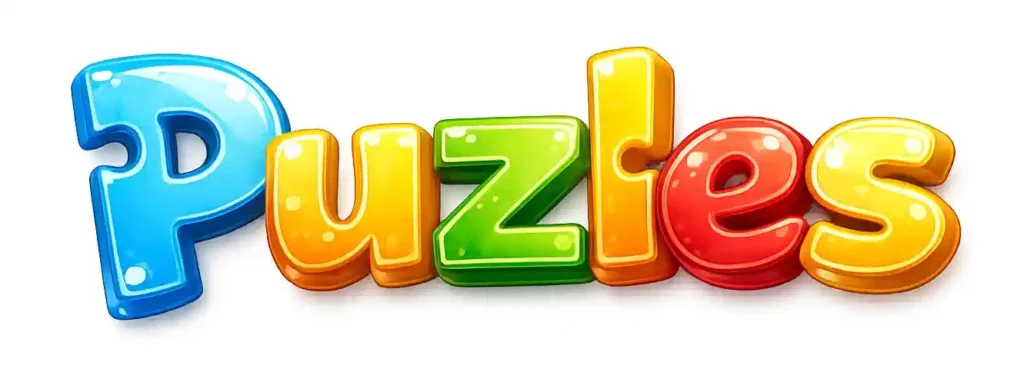 Personalizētas puzles - krāsains uzraksts