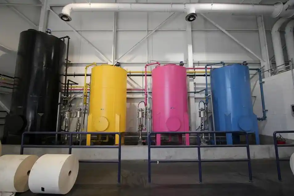 Tipogrāfija - krāsu cisternas