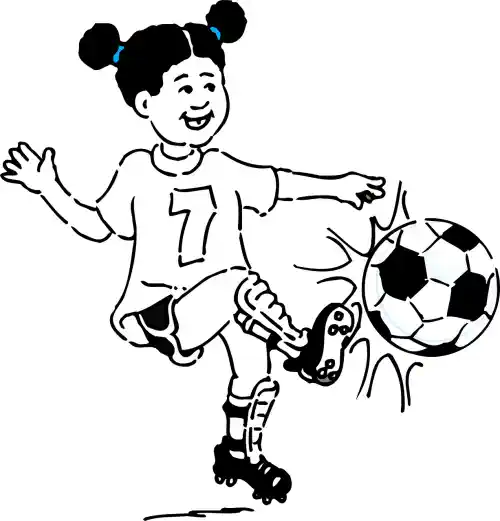 Futbola uzlīmes karikatūra