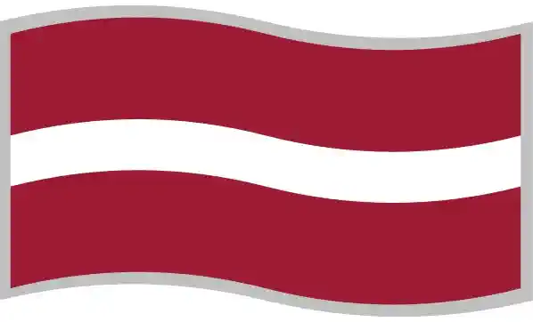 Uzlīmes Latvijas karogs viegli viļņots